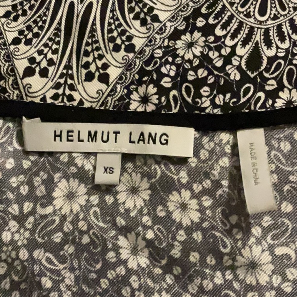 🌱Helmut Lang Black and White Silk Camisole with criss cross back - Picture 3 of 5